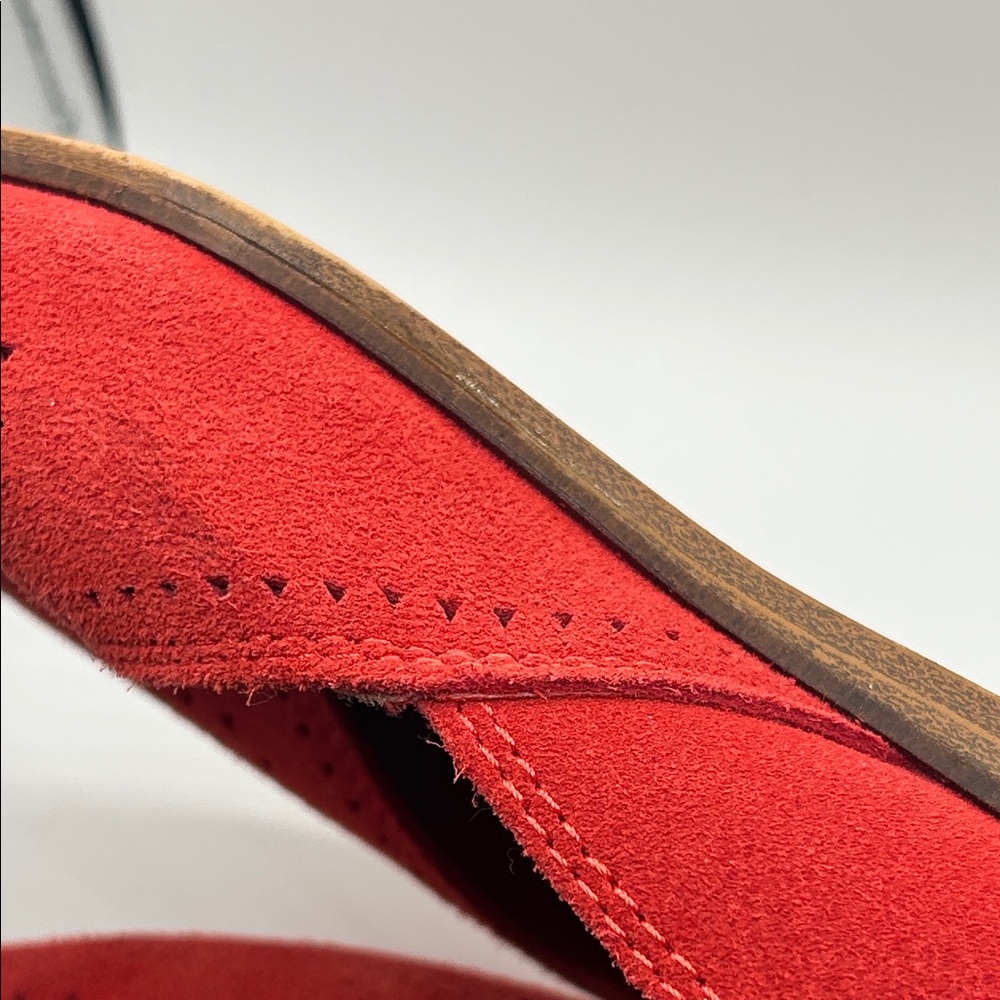 Toms Red Suede Pointed-Toe Flats - Picture 7 of 8